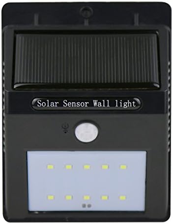 Virocana Solar Light with Motion Sensor Auto ON/OFF No Tools Required Waterproof Security Light (10 LEDs)