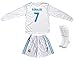 GamesDur 2017/2018 Real Madrid Ronaldo #7 Home Long Sleeve Soccer Kids Jersey & Short Set Youth Sizes (12-13 Years)