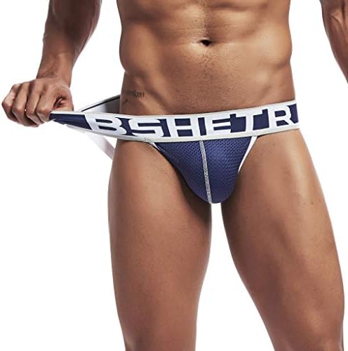 Men's Jockstrap Briefs Underwear, Elogoog Men's Mesh Low-Rise Jock Strap Briefs(,)