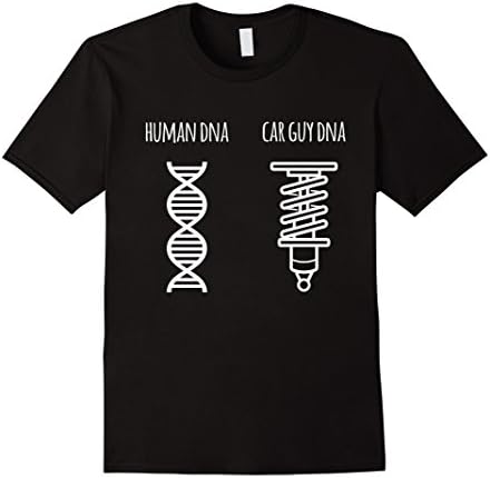 Mens Human DNA Car Guy DNA - Funny Car Enthusiast T-shirt 2XL Black