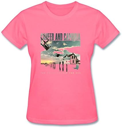 TILLASUN Women's Coheed And Cambria The Color Before The Sun T-shirt Size L Pink