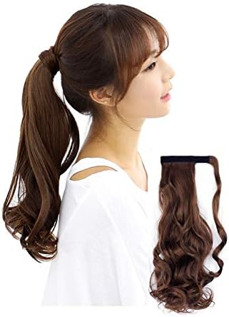 Amazon Veriteco ポニーテール ウィッグ エクステ ロング つけ毛 巻き髪 マジックテープ式 選べる4色 50cm エクステンション 通販