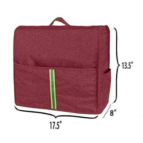 image for HOHUO Sewing Machine Dust Cover with Storage Pockets Universal for Mos