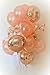 Pristine Parties Best Rose Gold Confetti Balloons for Party | 18 Pack Premium 100% Latex Balloons | 4 Mylar, 6 Clear Confetti, 8 Shiny Matte