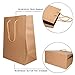 Paper Bags with Handles Bulk [400 Bags] 6.25x3.5x8. Ideal for Shopping, Packaging, Retail, Party, Craft, Gifts, Wedding, Recycled, Business, Goody and Merchandise Bag (Brown)