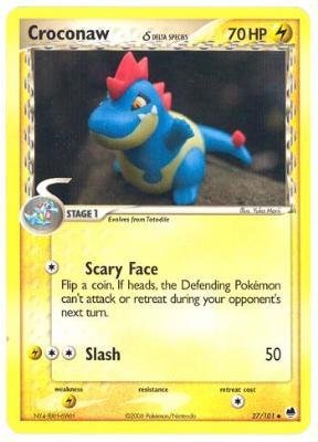 Pokemon - Croconaw δ (27) - EX Dragon Frontiers