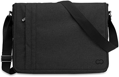 Microsoft Surface Book 13 Inch CaseCrown Campus Horizontal Messenger Bag (Black Stealth)