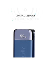 Quslly   Batería externa para iPhone XS MAX XR 8 7 6s 6 Plus 5s 5 y teléfonos móviles Samsung, 20000 mAh, con 2 puertos USB, batería externa