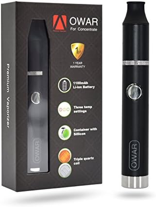ATMAN Owar QDC Ceramic E Pen 1100mA Adjustable Voltage Battery Kit-Evolve Plus Upgraded Edition Quartz Triple Coil Kit, Shipping from USA