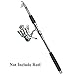 Rose Kuli Fishing Rod and Reel Combos - Portable Collapsible Pole with Spinning Reel Kits for Travel Saltwater Freshwater Fishing