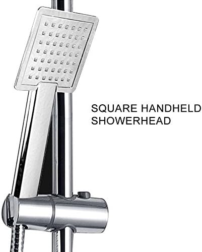 Square Handheld Shower Head High Pressure Water Saving Ionic Showerhead Consistent Powerful Rain Spray Showerhead-Best Relaxation and Spa