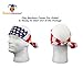 Costume Adventure Gray Braided Hippie Wig for Men Grey 60s Hippie Dude Wig With Hippy American Flag Headband - One Size