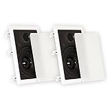 Theater Solutions TS65W 6.5-Inch Kevlar In Wall Speakers (White)