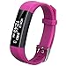 Coch Fitness Tracker, IP67 Waterproof Activity Tracker Watch,Sleep Monitor,Smart Fitness Band,Bluetooth Step Counter for Kids Women and Men (Rosered)