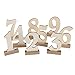 ROSENICE 20pcs 1-20 Wooden Wedding Table Number Holders