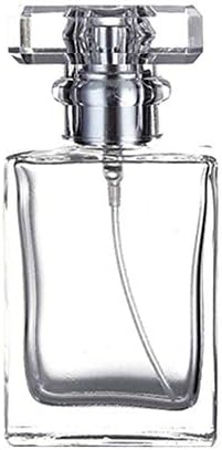 Yinpinxinmao 30/50ml Refill Glass Bottle Portable Travel Square Refill Empty Perfume Scent Spray Glass Bottle Transparent 50ml