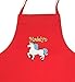 Personalized Children's Apron with Embroidered Name and Multiple Designs to Choose From