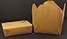 Take Out Containers Easy Fold & Close (Pack of 50) Box #3 Kraft Paper with Poly-coated Inside To-go Containers [76oz - 7.8” x 5.5” x 2.4”]