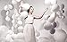 UTOPP 12 Inches White Latex Balloons, Pearl White Party Balloons Helium Balloons for Wedding,Baby Shower,Birthday Party Decorations Pack of 50