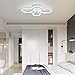 ROYAL PEARL Room Decor Modern Chandelier Dimmable LED Flush Mount Ceiling Light for Living Room Bedroom Kitchen Meeting 4000lm 50W, 6000k, UL Listed Acrylic and Iron