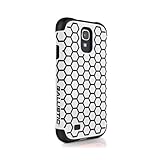 Ballistic Aspira Honeycomb Pattern Case for Samsung Galaxy S4 - Retail Packaging - White/Black