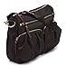 Korvara Nylon Crossbody Bag, Black - Premium Lightweight, Black, Size Medium
