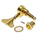 1set of 2R2L Guitar Bass Tuner Machine Heads Tuning Pegs Gold (A1642)
