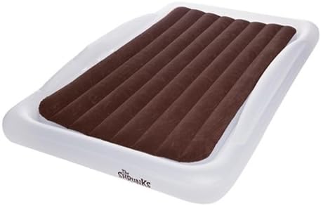 Shrunks Tuckaire Inflatable Air Mattress Airbed with Security Rails &amp; Pump, Twin