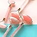 Rose Quartz Jade Roller and Scraping For Face, Natural Jade Roller Pink for Face to Eyes Neck Clear Toxin/Reduce Puffiness/Slimming/Remove Wrinkles/Anti-Aging Restoring, Valenttines Gift.