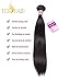 Top Hair Peruvian Virgin Straight Human Hair Weave one Bundle Peruvian Silky Straight Hair Weft Black Natural Color(100g 10inch)