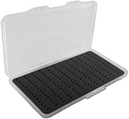 Allen Fly Fishing - Extra Slim Clear Fly Box, 7.25" L x 4" W x 0.5" H