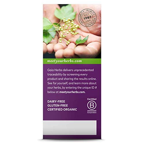 image for Gaia Herbs, Gaia Kids Black Elderberry Syrup, Delicious Daily Immune S