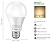 Radar Sensor Led Light Bulb, MINGER 10W A19 Motion Sensor Led Bulb Lights 100W Equivalent for Indoor, Outdoor, Porch, Hallway, Patio, Garage (E26/E27, 900Lumen, Warm White, 2-Pack)