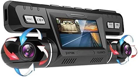 Dual Dash Cam Front And Rear,1080P Driving Recorder with WIFI WDR,LCD Screen,G-Sensor, Wifi, GPS,Night Vision Parking Monitor and Motion Detection