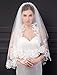EllieHouse Women's Short 2 Tier Wedding Bridal Veil With Comb L24