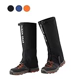 Tuban Hiking Gaiters Snow Gaiters Waterproof Boot Gaiters Reinforced TPU Strap Breathable 500D Nylon