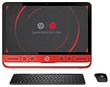 HP ENVY Beats 23-n022 23 Inch All-in-One Desktop (Intel Core i7-4765T/ 8GB/ 1T + 8GB Hybrid HDD/ 1920x1080 Touchscreen/ Beats Audio with quad speakers and quad subwoofers/ Windows 8.1/ Red Color)