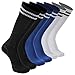 Knee High Cushioned Soccer Socks Teens Youth Football Sock Running socks 6 Pairs Black White Blue transla wonder