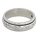 NOVICA .925 Sterling Silver Floral Meditation Spinner Ring, Spinning Leaves'
