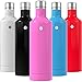 Vremi 16 Ounce Stainless Steel Water Bottle - Double Walled Vacuum Insulated Metal Water Bottle Travel or Gym BPA Free with Leak Proof Lid - Keeps Drinks Hot or Cold Fits Standard Cup Holders - Pink