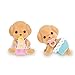 Calico Critters Toy Poodle Twins