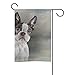 ALAZA Drawing Dog Boston Terrier Vintage Decorative Double Sided Garden Flag 12 x 18 inch