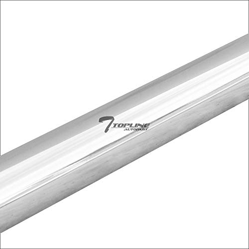 Topline Autopart S/S Stainless Steel Steel Chrome Truck Bed Side Bars Rail For 2004-2014 Ford F150 Styleside 6.5 Feet 78" bed