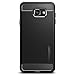 Spigen Rugged Armor Galaxy A7 Case with Resilient Shock Absorption and Carbon Fiber Design for Galaxy A7 - Black