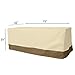 Vanteriam Outdoor Rectangular / Oval Patio Dining Table Cover-Waterproof Large Outdoor Patio Furniture Cover for Dining Table