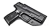 Rounded IWB Holster Fits: S&W SD9VE SD40VE Holster - LH - Black Kydex - Concealment Express - American Made