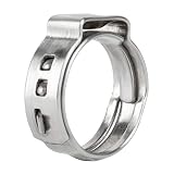ISPINNER 40pcs 3/4-inch Stainless Steel PEX Cinch Clamp Rings for PEX Tubing Pipes (3/4-inch-40pcs)