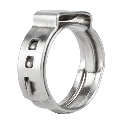 ISPINNER 40pcs 3/4-inch Stainless Steel PEX Cinch Clamp Rings for PEX Tubing Pipes (3/4-inch-40pcs)