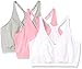 Fruit of the Loom Adjustable Shirred Front Racerback Bra (Pack of 3) Bra