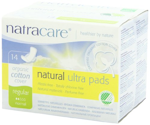 Natracare Natural Ultra Pads with Wings, Regular,  14 Count Boxes (Pack of 12)